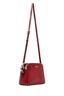 Woman Burgundy Printed Crossbody Bag | Derimod