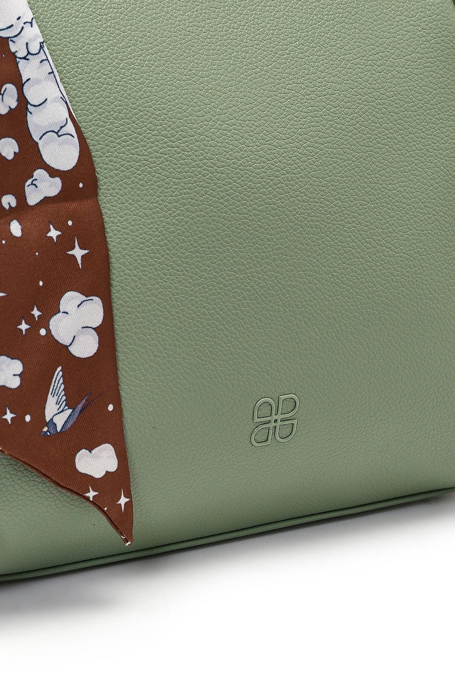 Women's Green Long Strap Shoulder Bag