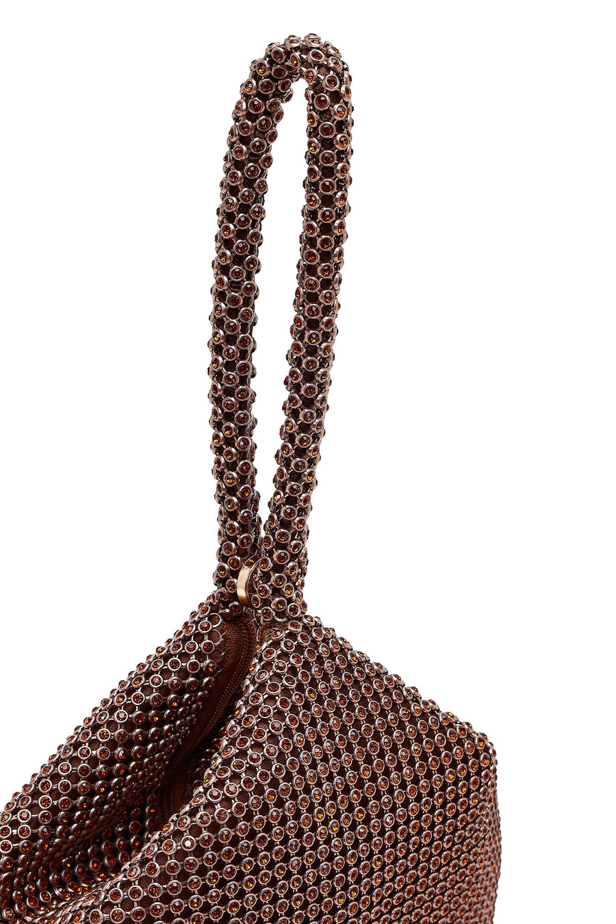 Women's Bronze Embellished Mini Evening Bag