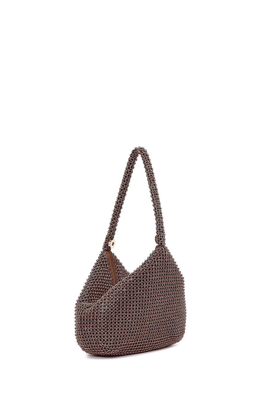 Women's Bronze Embellished Mini Evening Bag
