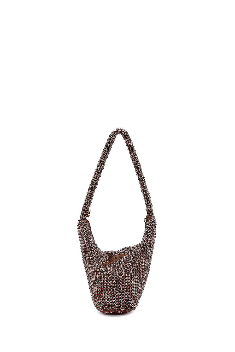 Women's Bronze Embellished Mini Evening Bag