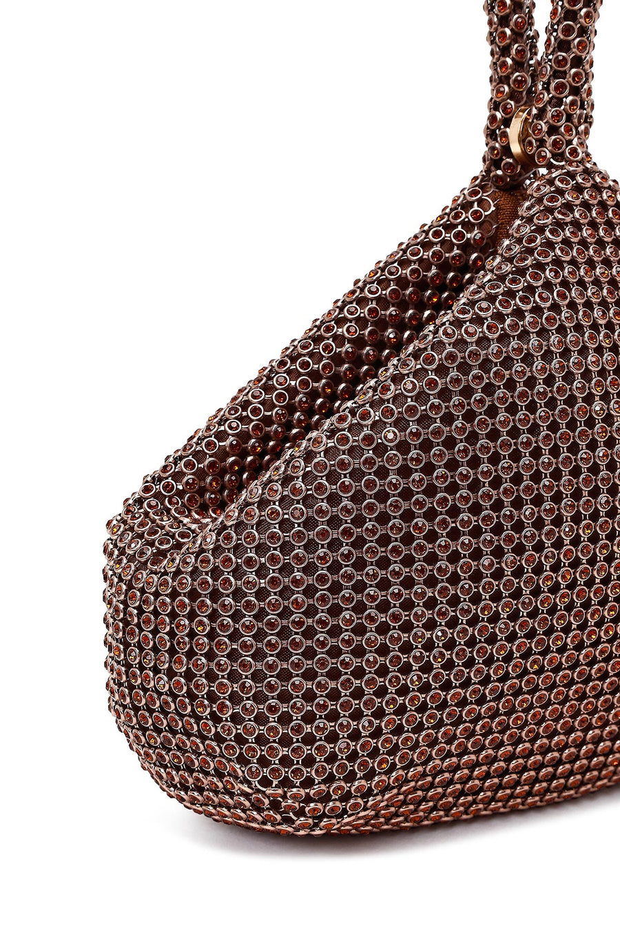 Women's Bronze Embellished Mini Evening Bag