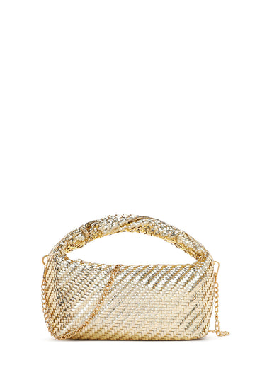 Kadın Altın Mini Örgü Kol Çantası 26PBD290229 | Derimod