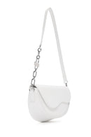 Woman White Chain-Detail Shoulder Bag | Derimod