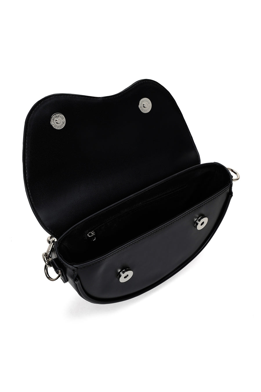 Woman Black Chain-Detail Shoulder Bag