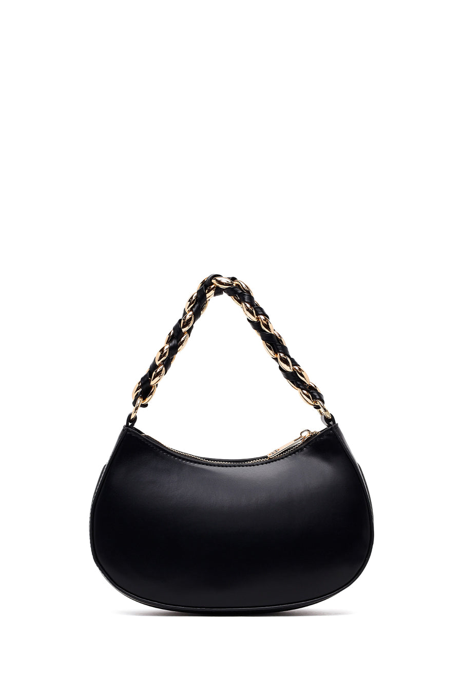 Woman Black Long-Strap Mini Shoulder Bag