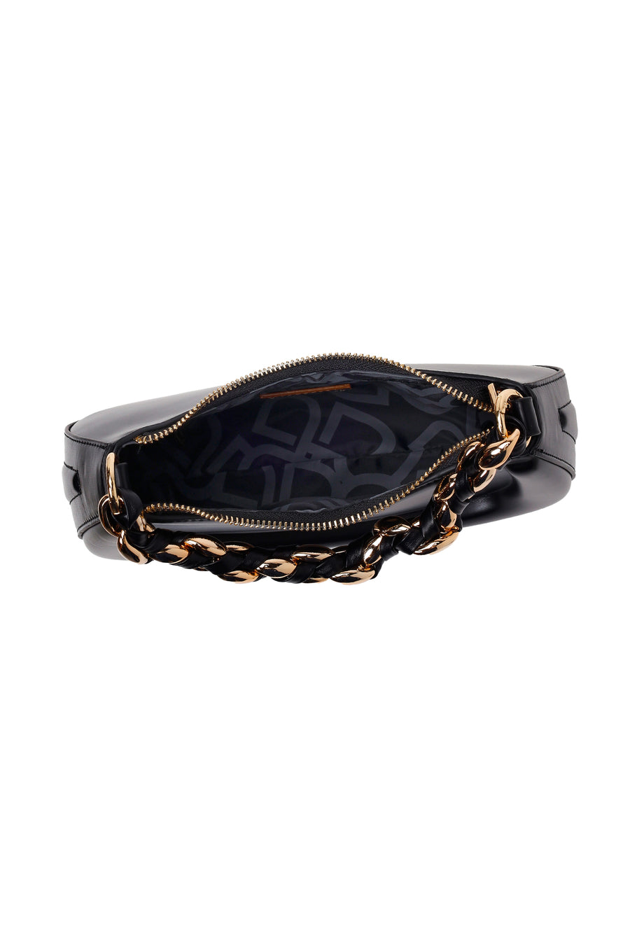 Woman Black Long-Strap Mini Shoulder Bag