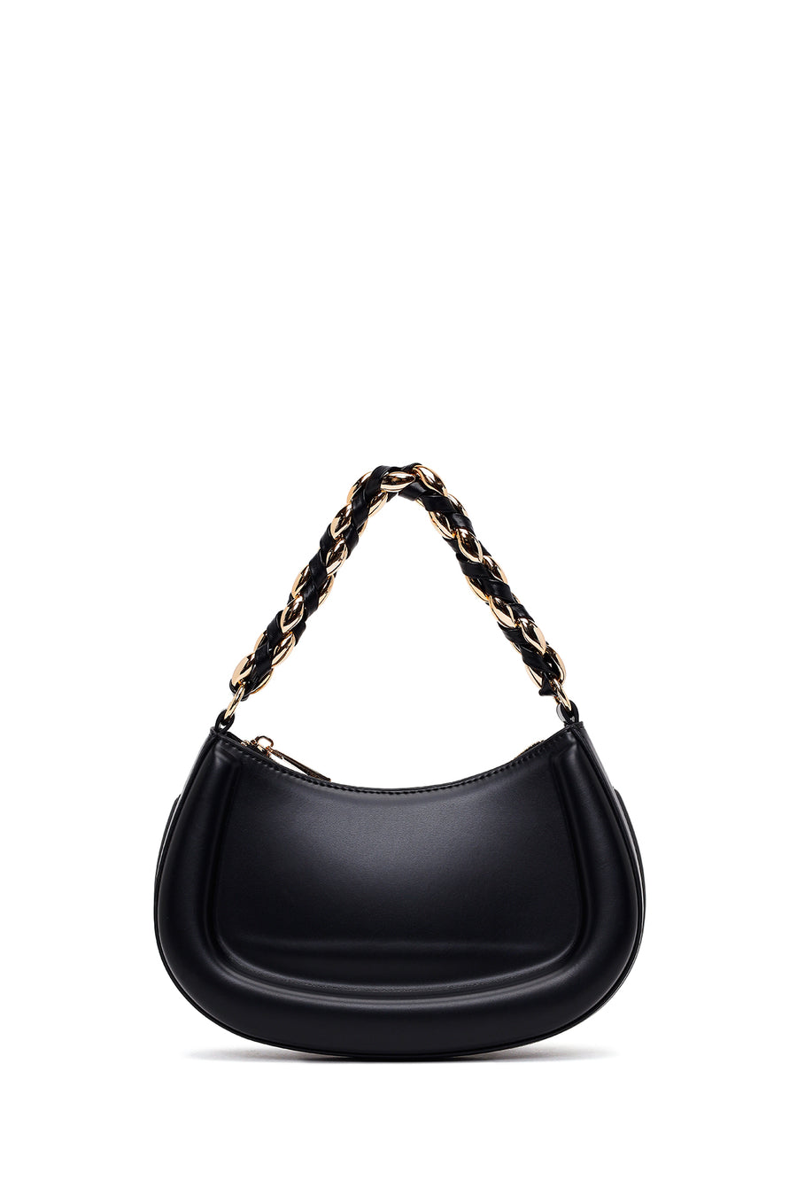 Woman Black Long-Strap Mini Shoulder Bag