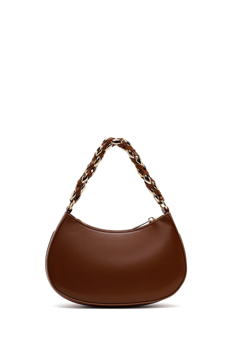 Woman Brown Long-Strap Mini Shoulder Bag
