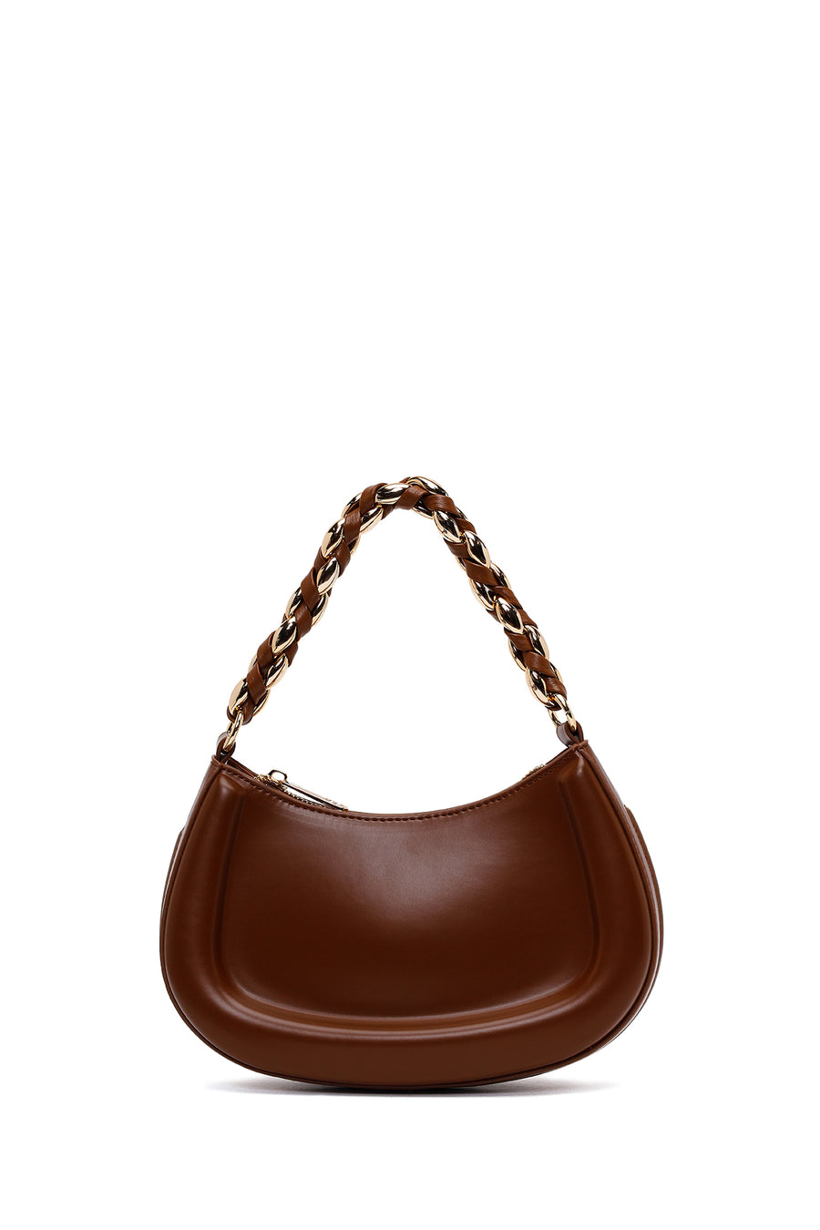 Woman Brown Long-Strap Mini Shoulder Bag