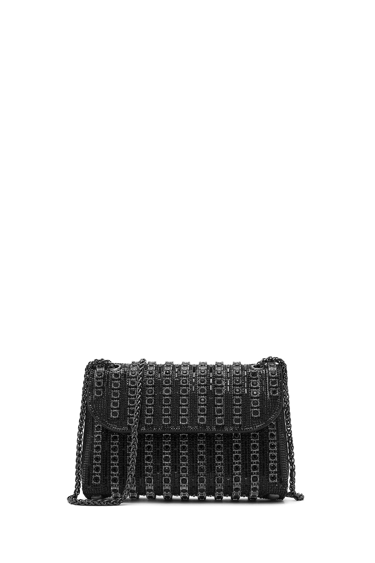 Kadın Siyah Zincir Askılı Taşlı Abiye Çantası 26PBD2950TS | Derimod