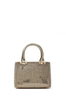 Kadın Altın Uzun Zincir Askılı Taşlı Mini Abiye Çanta | Derimod