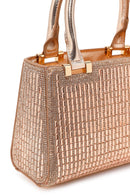 Kadın Bej Uzun Zincir Askılı Taşlı Mini Abiye Çanta | Derimod