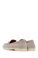 Kadın Bej Süet Deri Maskülen Loafer | Derimod