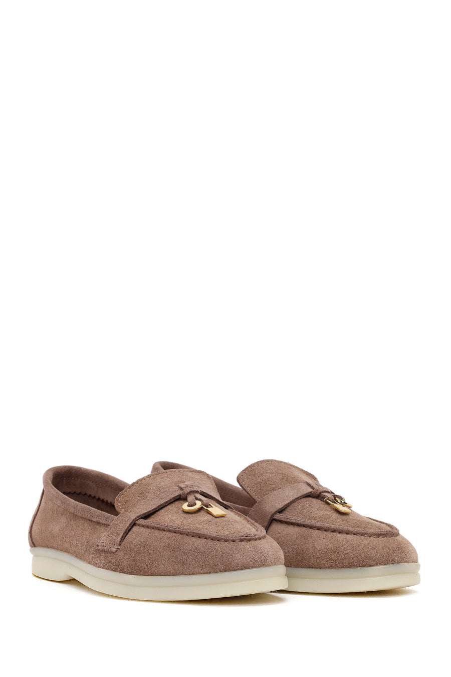 Women's Mink Suede Leather Masculine Loafer