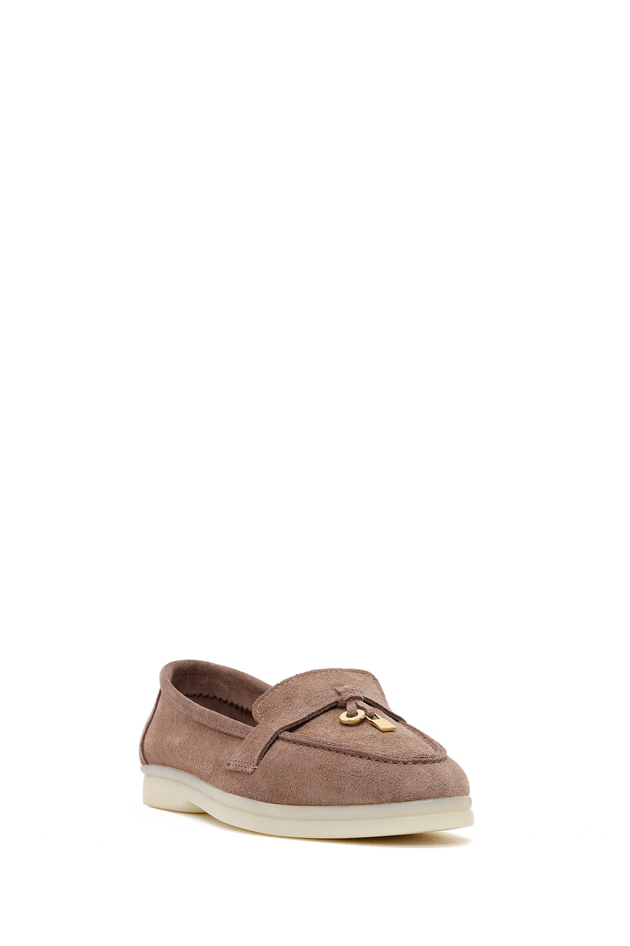 Women's Mink Suede Leather Masculine Loafer