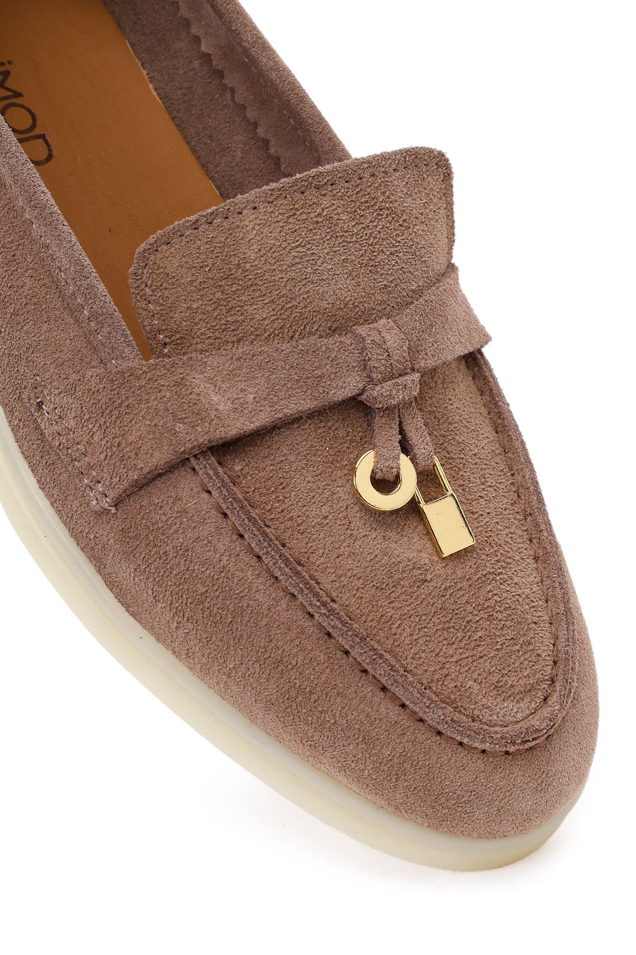 Women's Mink Suede Leather Masculine Loafer