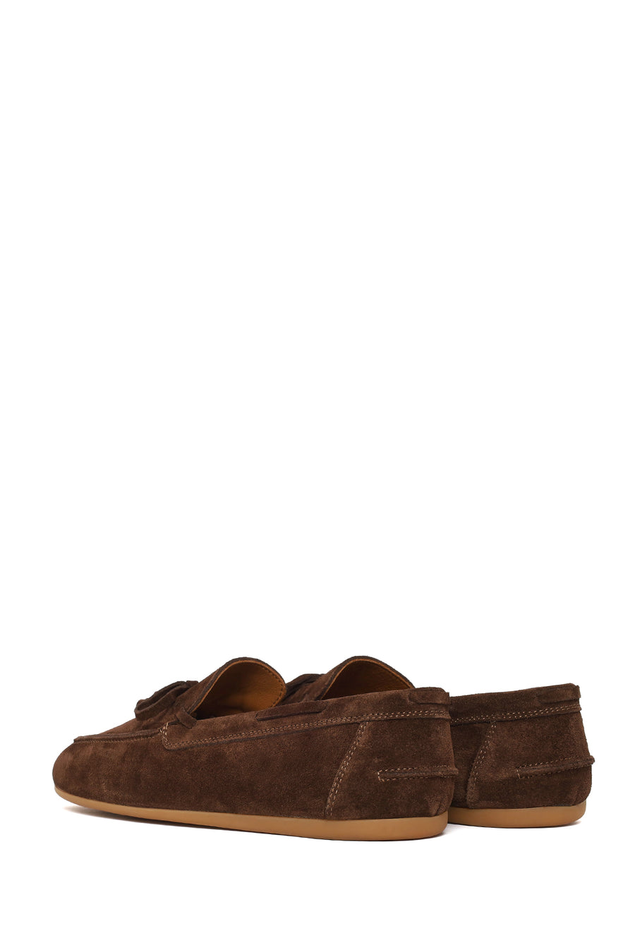 Woman Brown Suede Leather Loafer