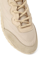 Kadın Bej Bağcıklı Deri Sneaker | Derimod