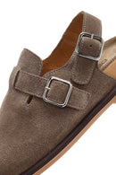 Women's Mink Back Tie Suede Leather Sandals | Derimod