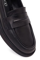 Kadın Siyah Deri Maskülen Loafer | Derimod
