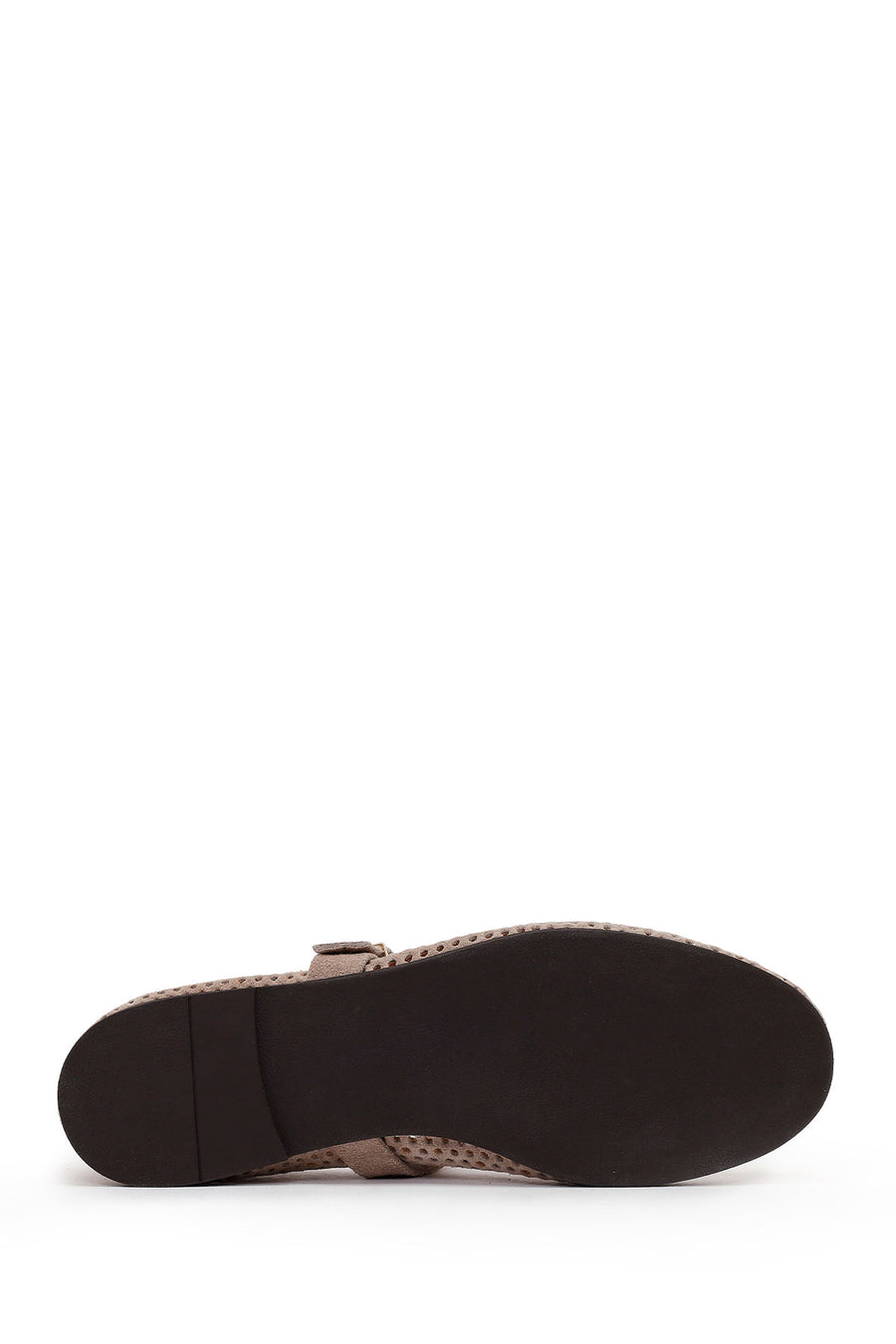 Woman Mink Mesh Suede Leather Ballet Flat