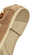 Kadın Taba Aksesuar Detaylı Süet Deri Loafer | Derimod