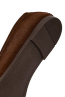 Kadın Kahverengi Süet Deri Loafer | Derimod