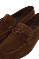 Kadın Kahverengi Süet Deri Loafer | Derimod