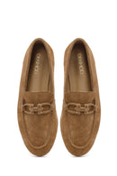 Kadın Taba Süet Deri Loafer | Derimod
