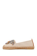 Kadın Bej Taşlı Espadril | Derimod