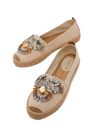 Kadın Bej Taşlı Espadril | Derimod