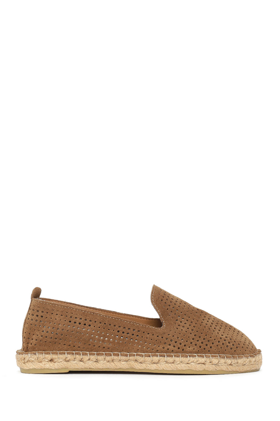 Woman Mink Patterned Suede Leather Espadrille 26PFD206110 | Derimod
