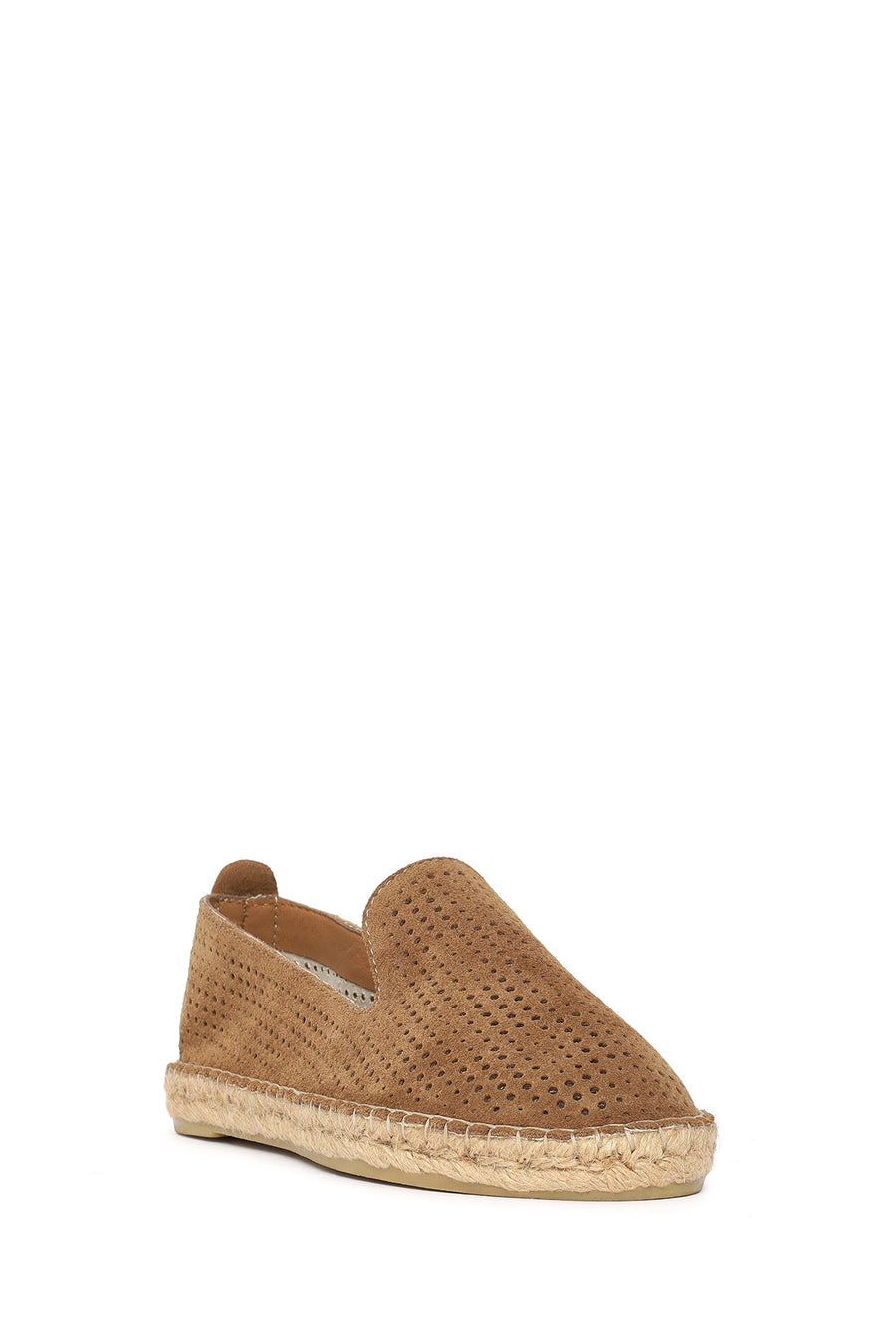 Woman Mink Patterned Suede Leather Espadrille