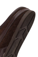 Kadın Kahverengi Mule Arkası Açık Süet Deri Sneaker | Derimod