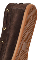 Kadın Kahverengi Püsküllü Süet Deri Loafer | Derimod