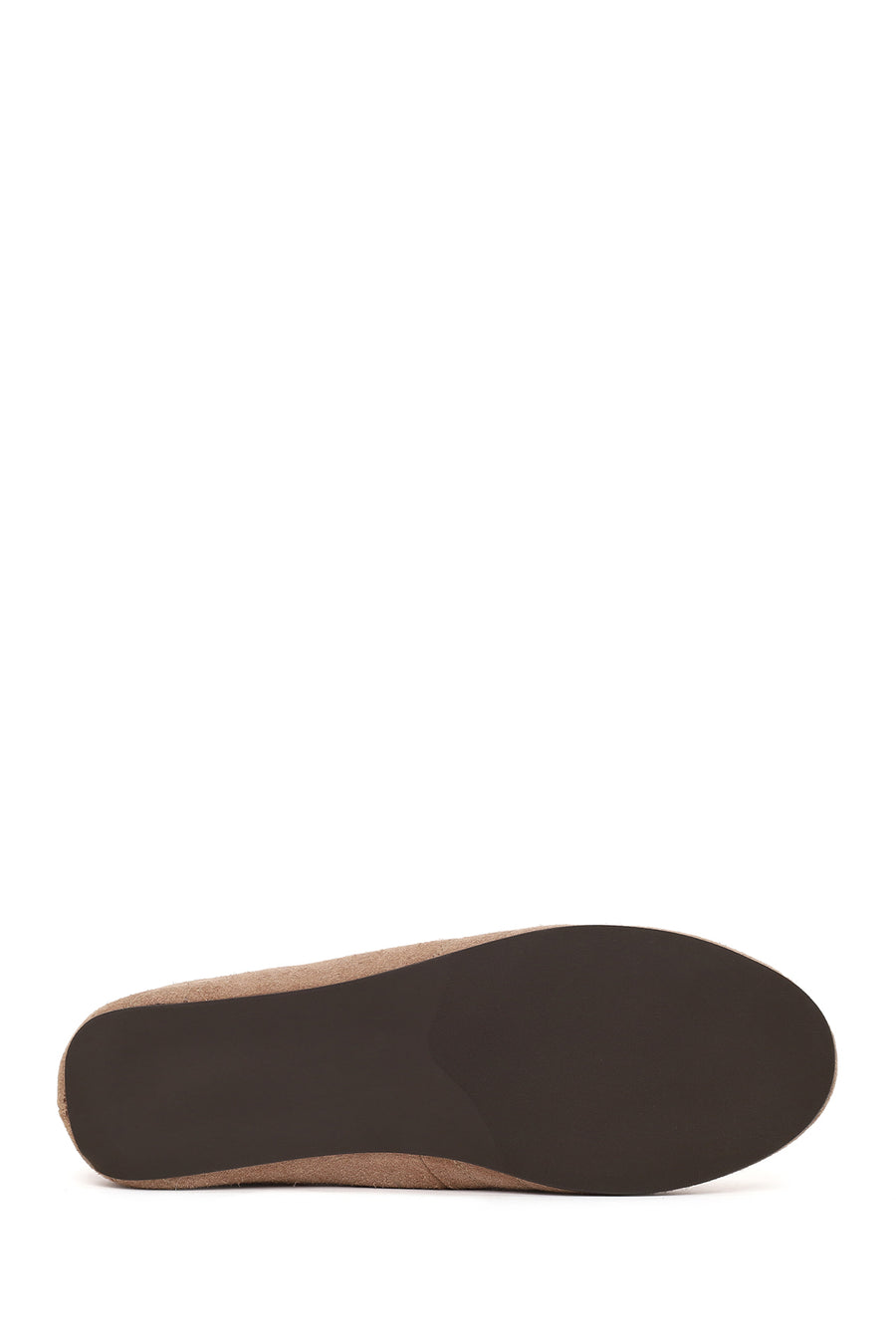 Woman Mink Double-Strap Suede Leather Ballerine Shoes