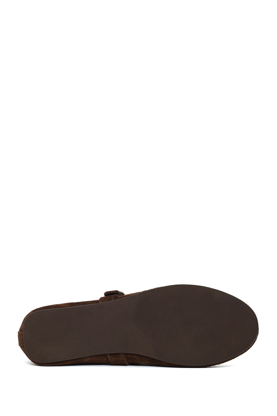 Woman Brown Mesh Suede Leather Ballerine Shoes