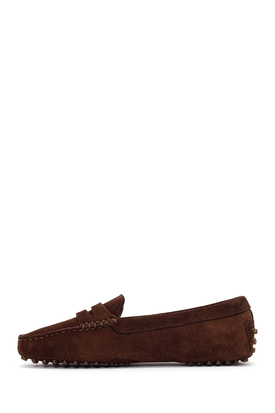 Women's Brown Suede Leather Loafer
