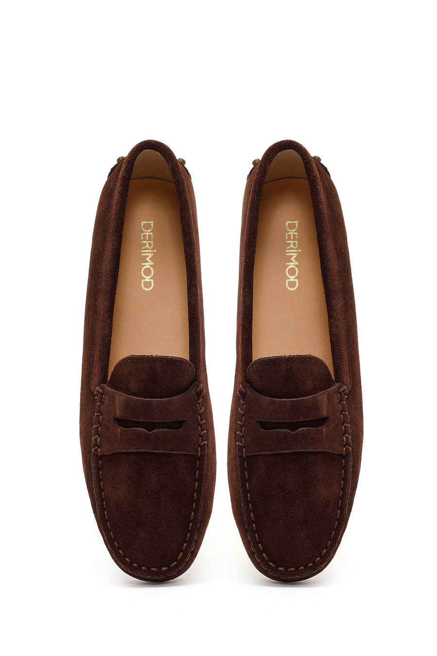 Women's Brown Suede Leather Loafer