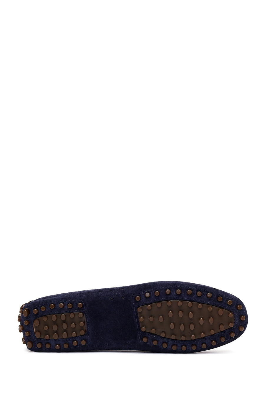 Women's Navy Blue Suede Leather Loafer