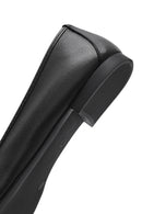 Kadın Siyah Deri Babet | Derimod