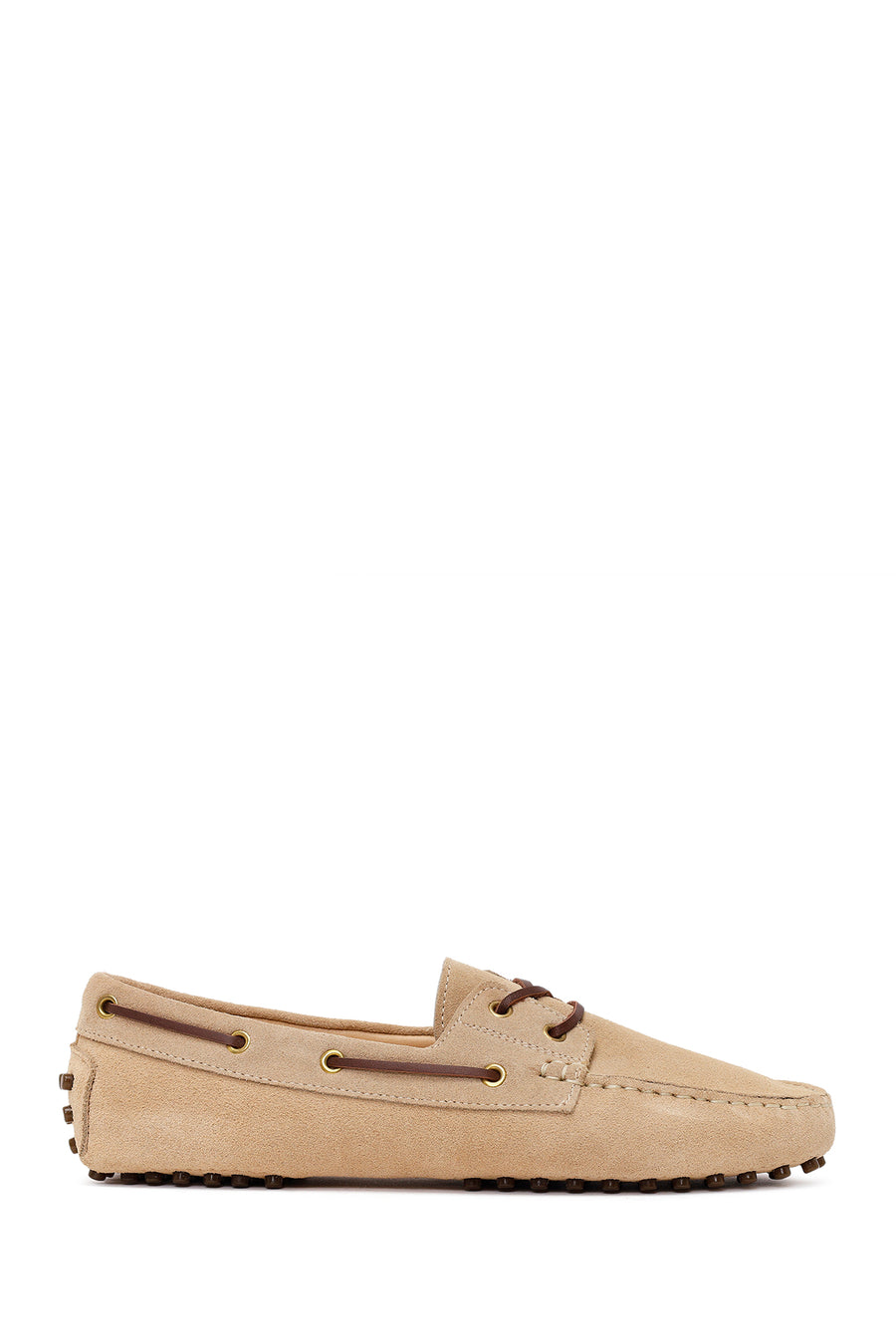 Woman Beige Suede Loafer 26PFD290910 | Derimod