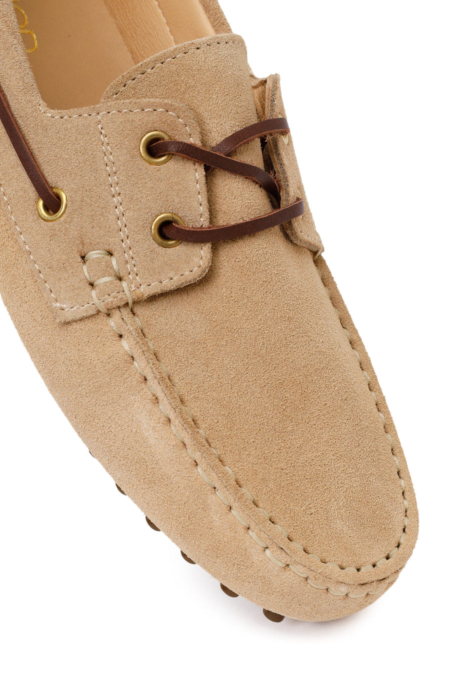 Woman Beige Suede Loafer