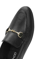 Kadın Siyah Deri Maskülen Loafer | Derimod
