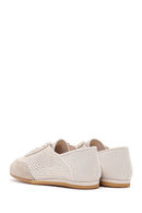 Women's Beige Lace-up Leather Sneaker | Derimod