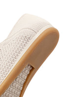 Women's Beige Lace-up Leather Sneaker | Derimod