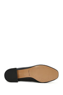 Kadın Siyah Bilekten Tokalı Kalın Kısa Topuklu Deri Ayakkabı | Derimod