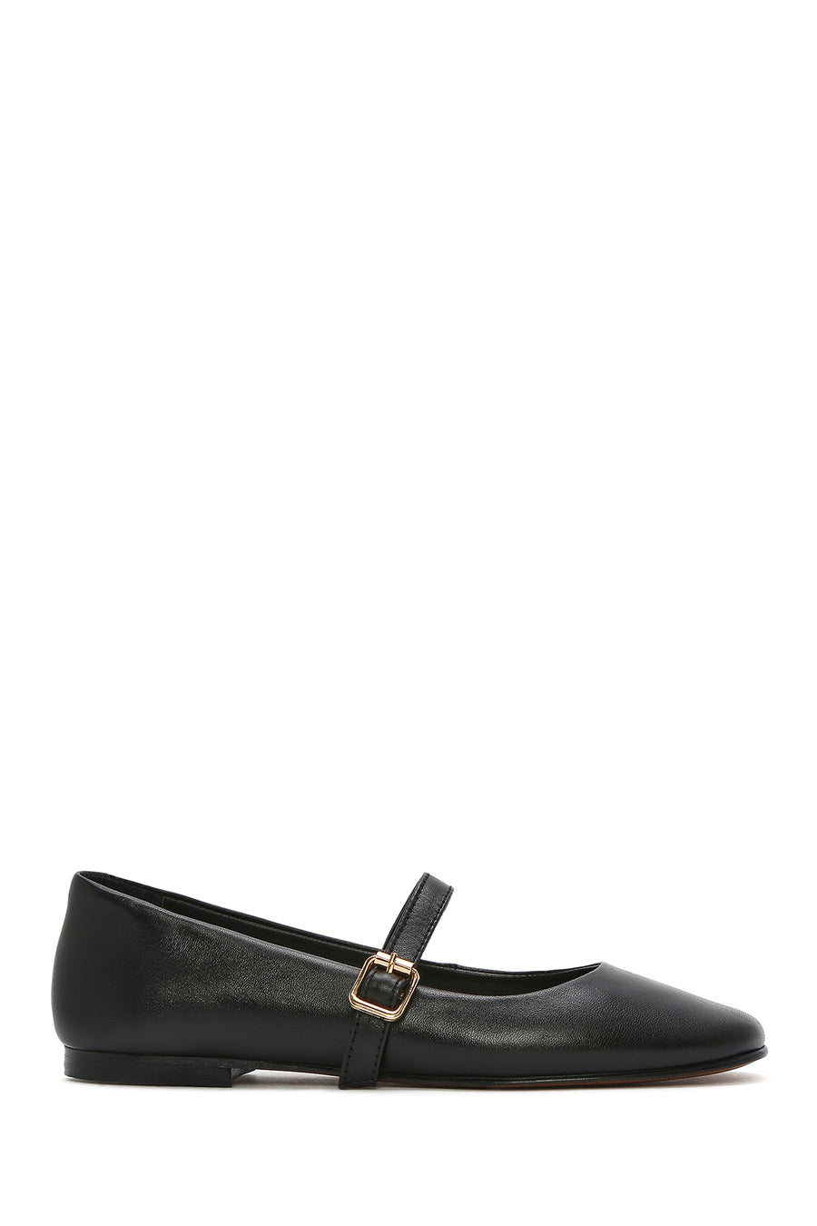 Women's Black Banded Leather Ballerinas 26PFD420118 | Derimod
