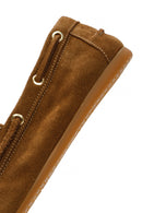 Women's Tan Lace-up Suede Leather Shoes | Derimod